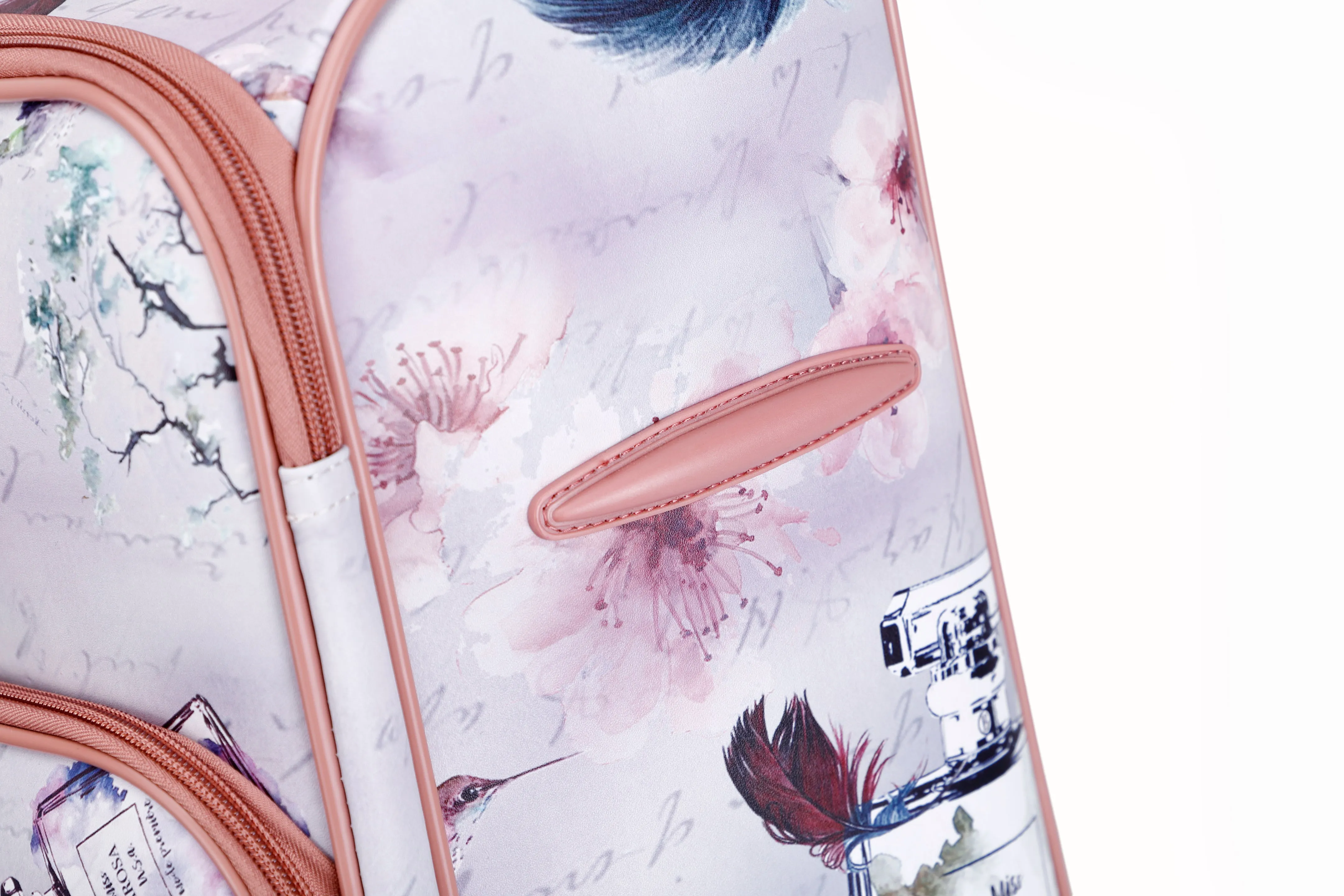 Arosa Designer Feather Print Luggage