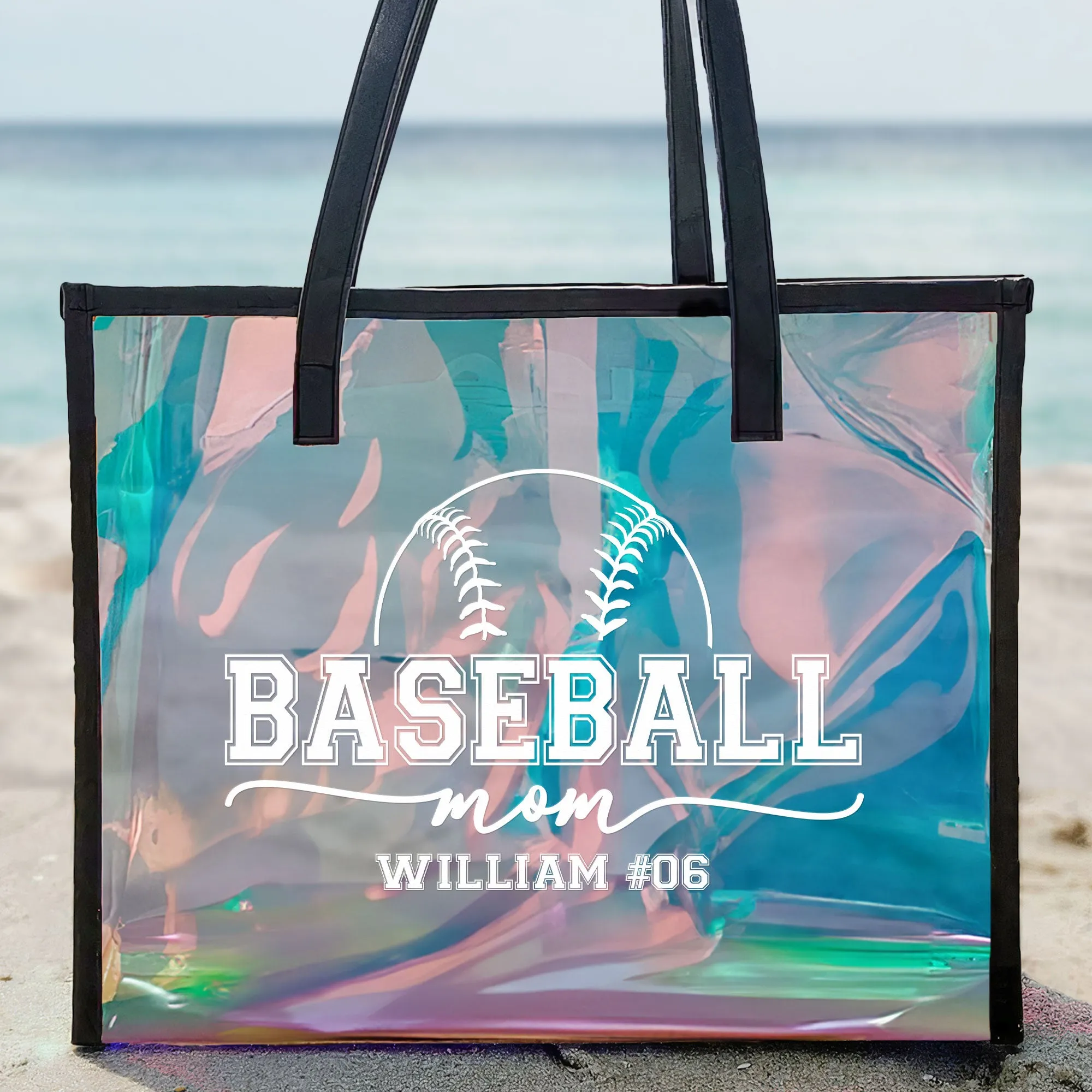 Baseball Mom - Personalized Holographic Tote