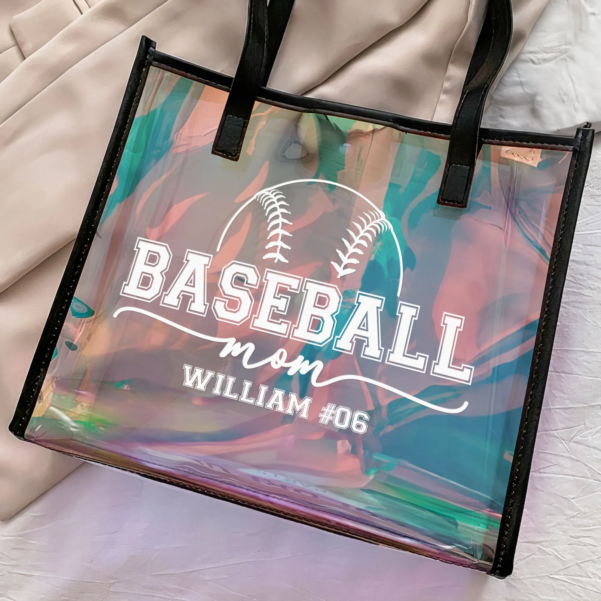 Baseball Mom - Personalized Holographic Tote