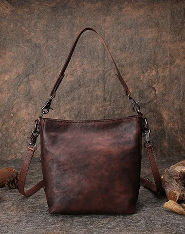Best Green Leather Womens Vintage Tote Handbag Handmade Tote Crossbody Purse for Ladies