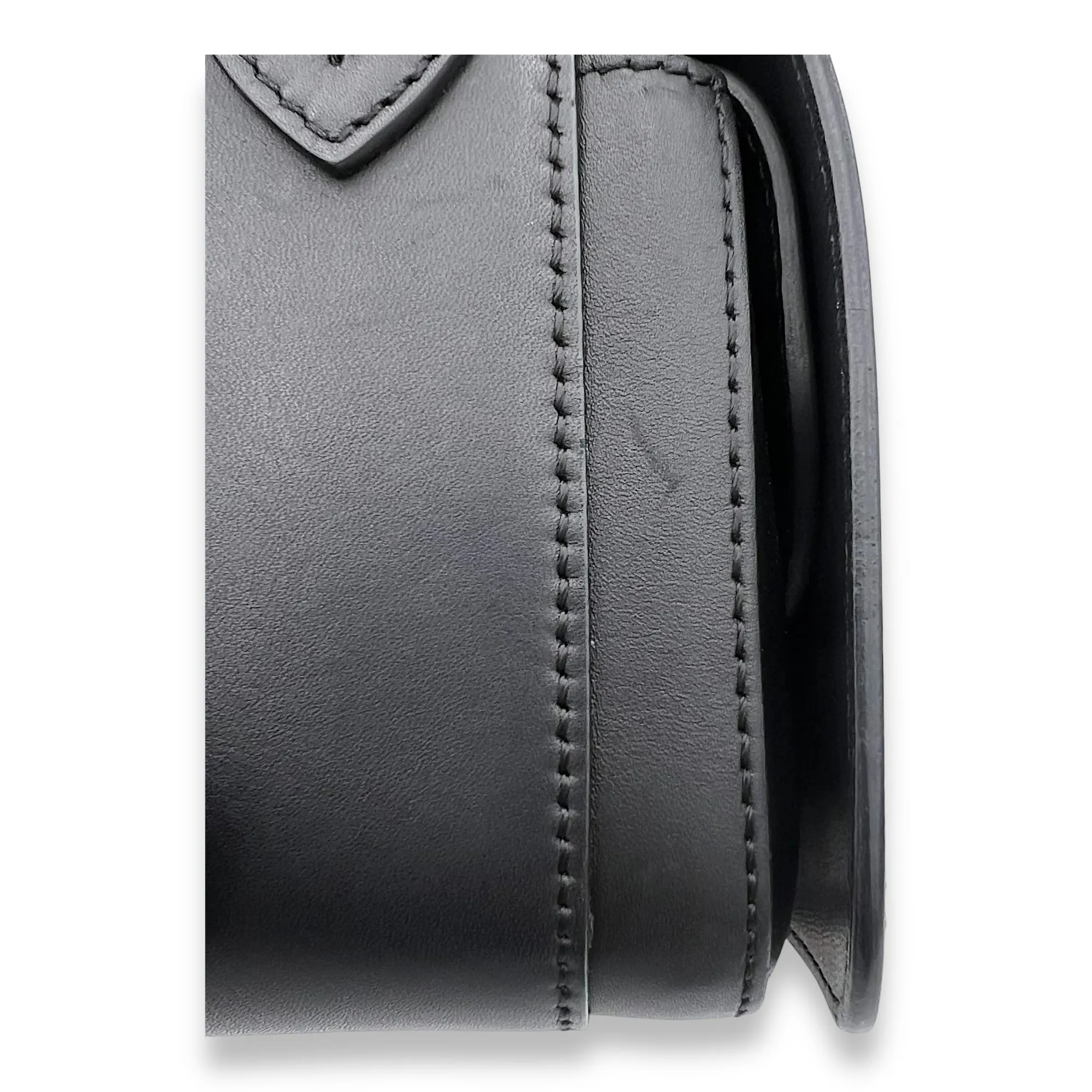 Birdie Studded Black Crossbody Bag in Calfskin, Mixed hardware