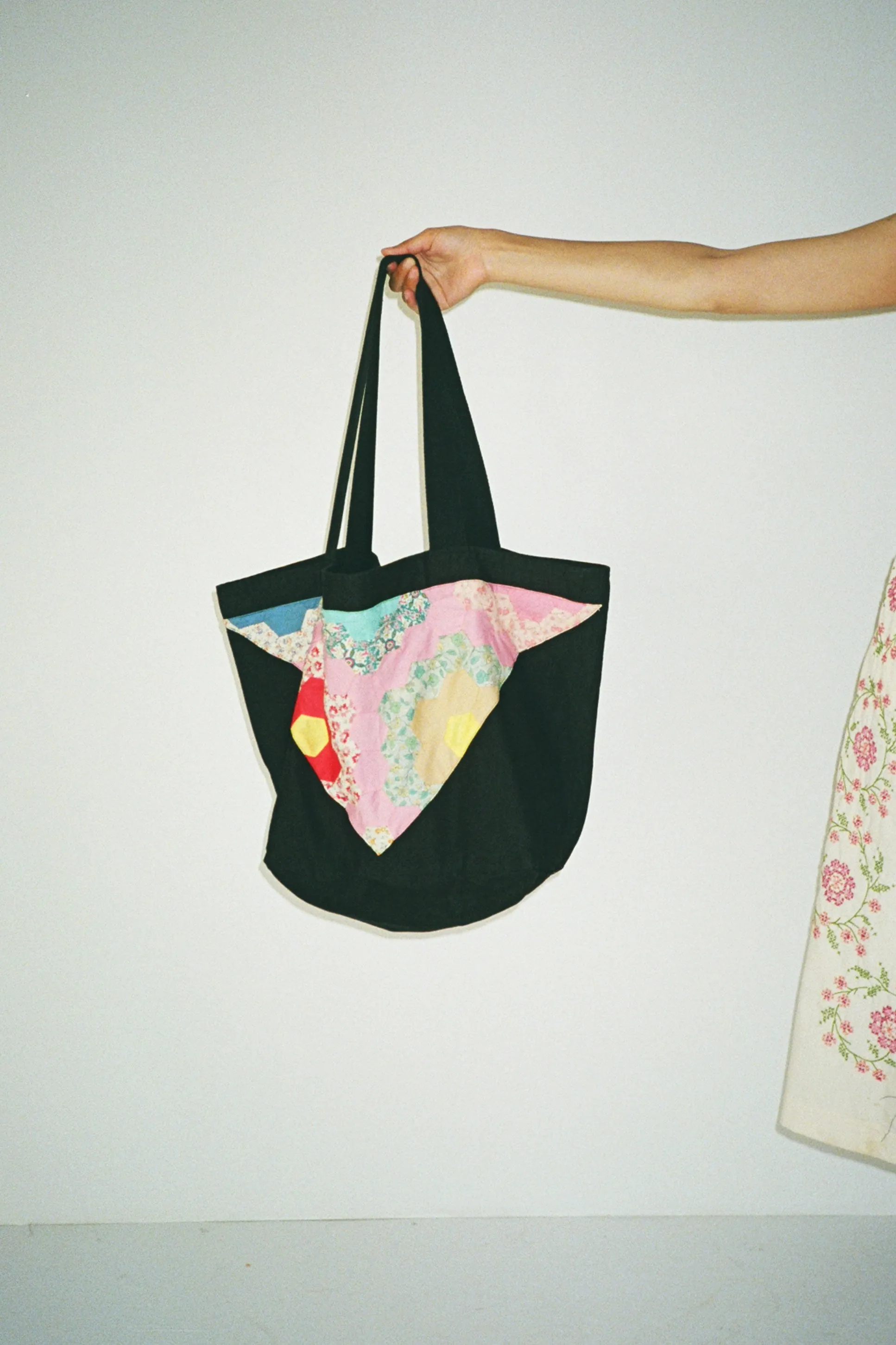 Black Quilted Tote