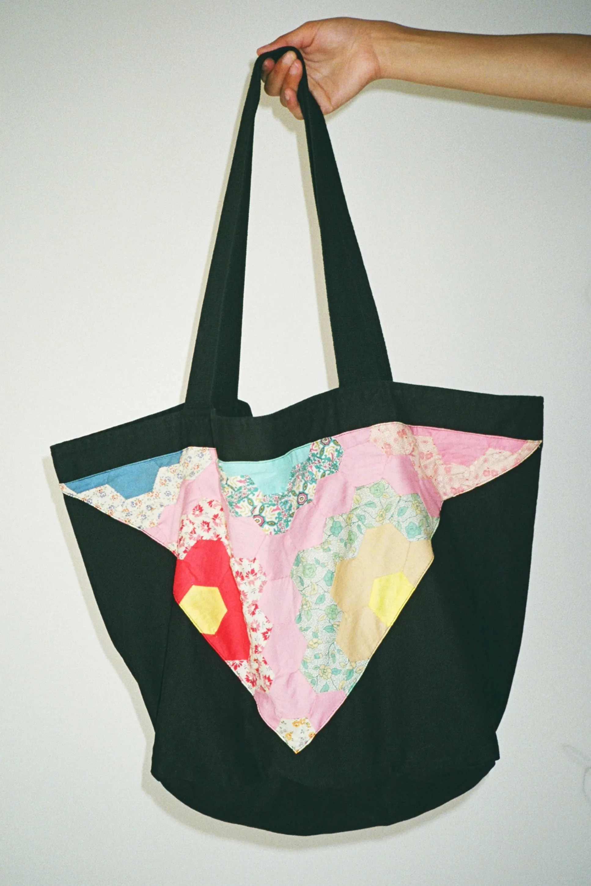 Black Quilted Tote