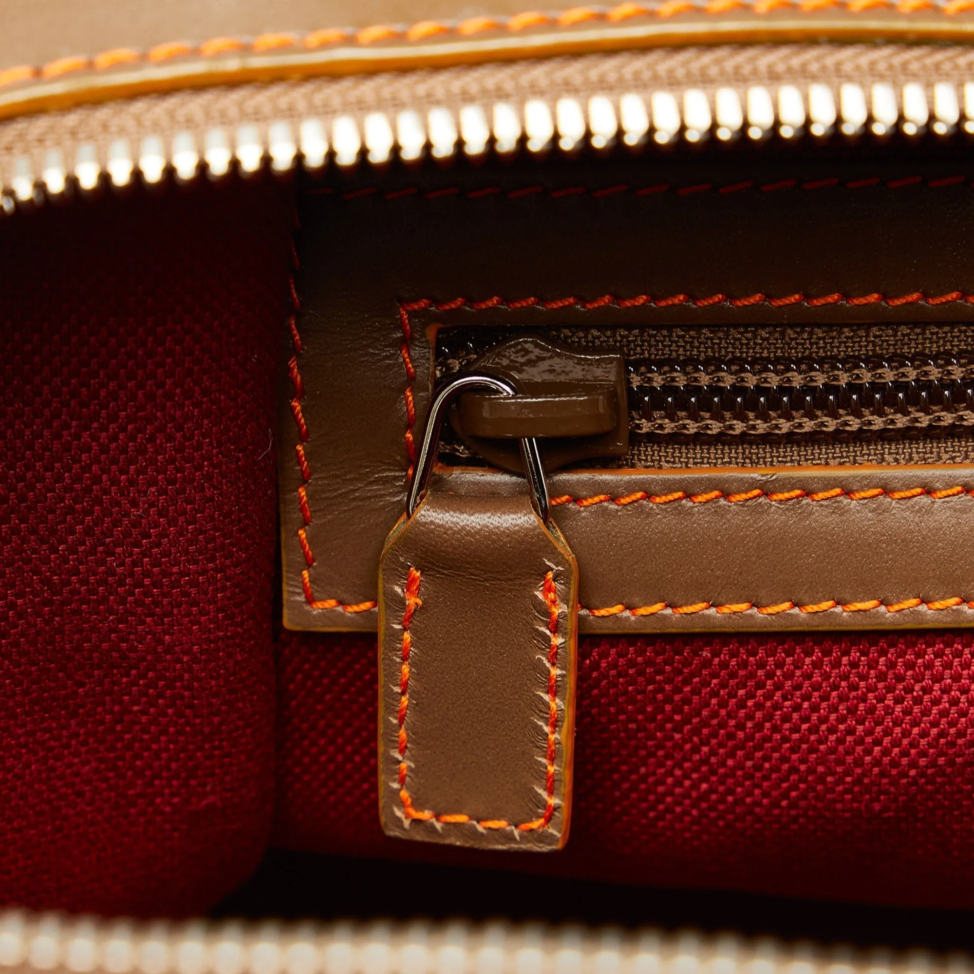 Brown Gucci GG Supreme Web Duffle Tote Satchel