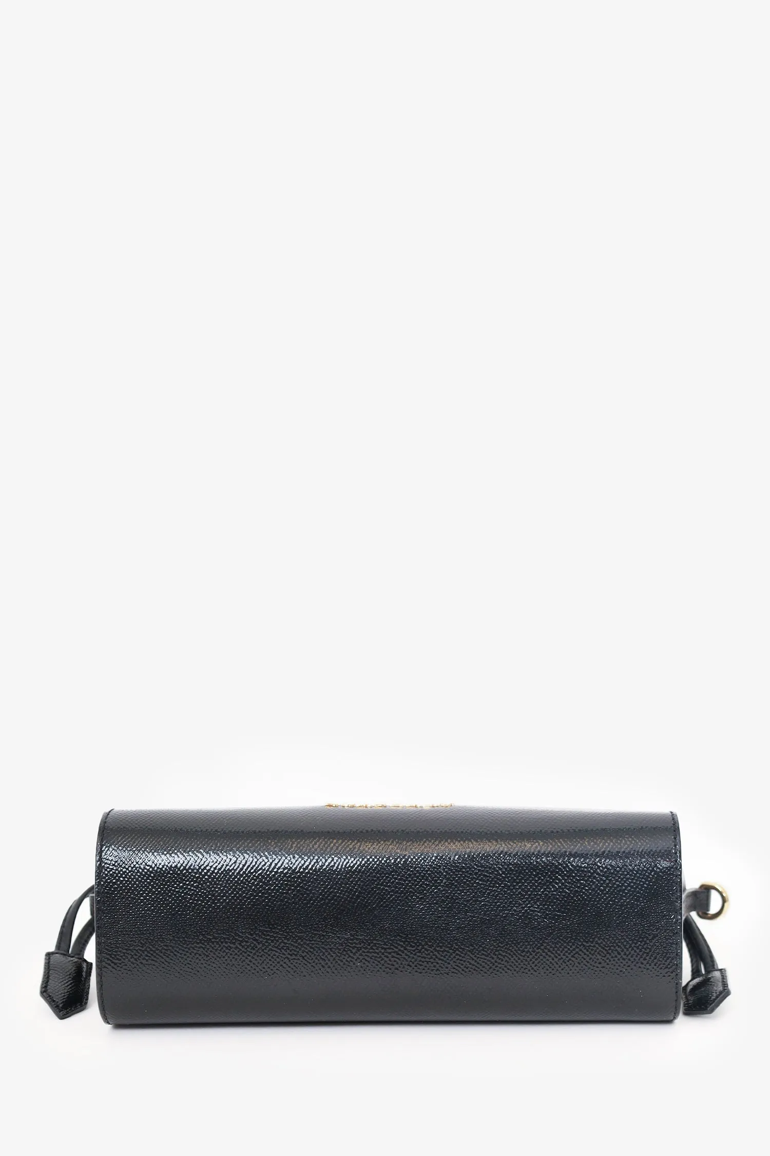 Burberry Black Leather 'Crush' Crossbody Bag