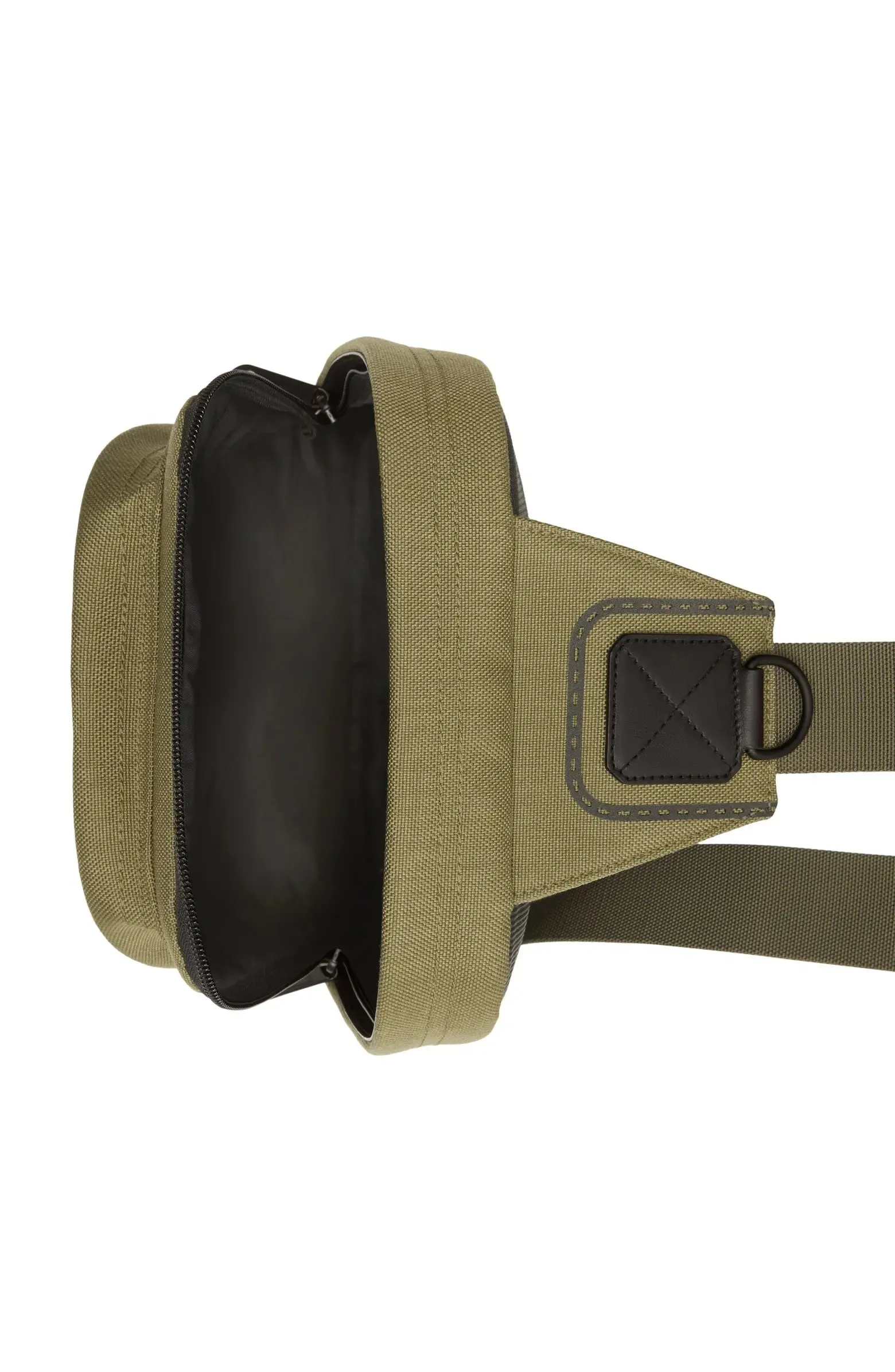 BURBERRY HORSEFERRY PRINT NYLON CANVAS CROSSBODY BAG