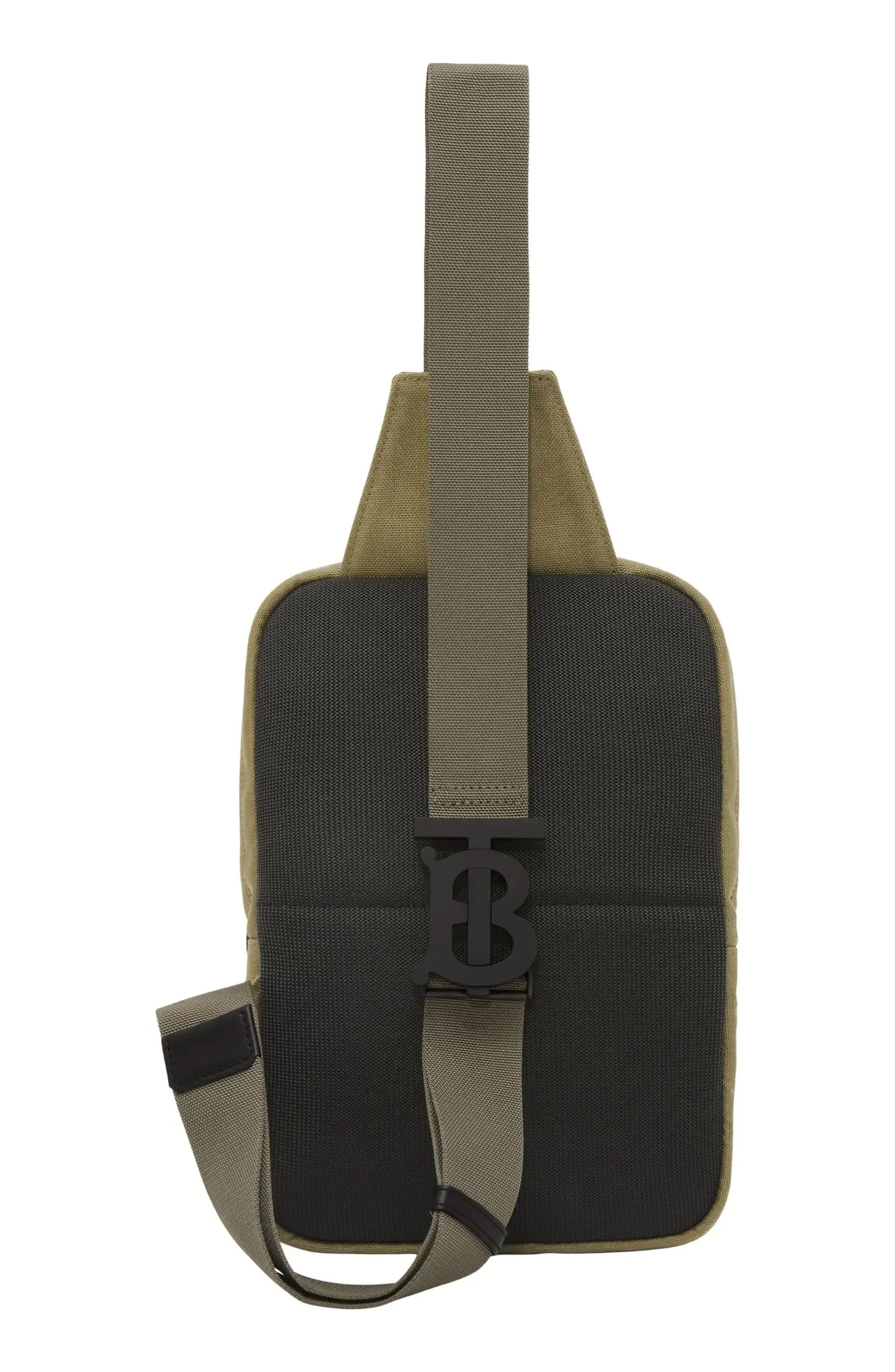 BURBERRY HORSEFERRY PRINT NYLON CANVAS CROSSBODY BAG