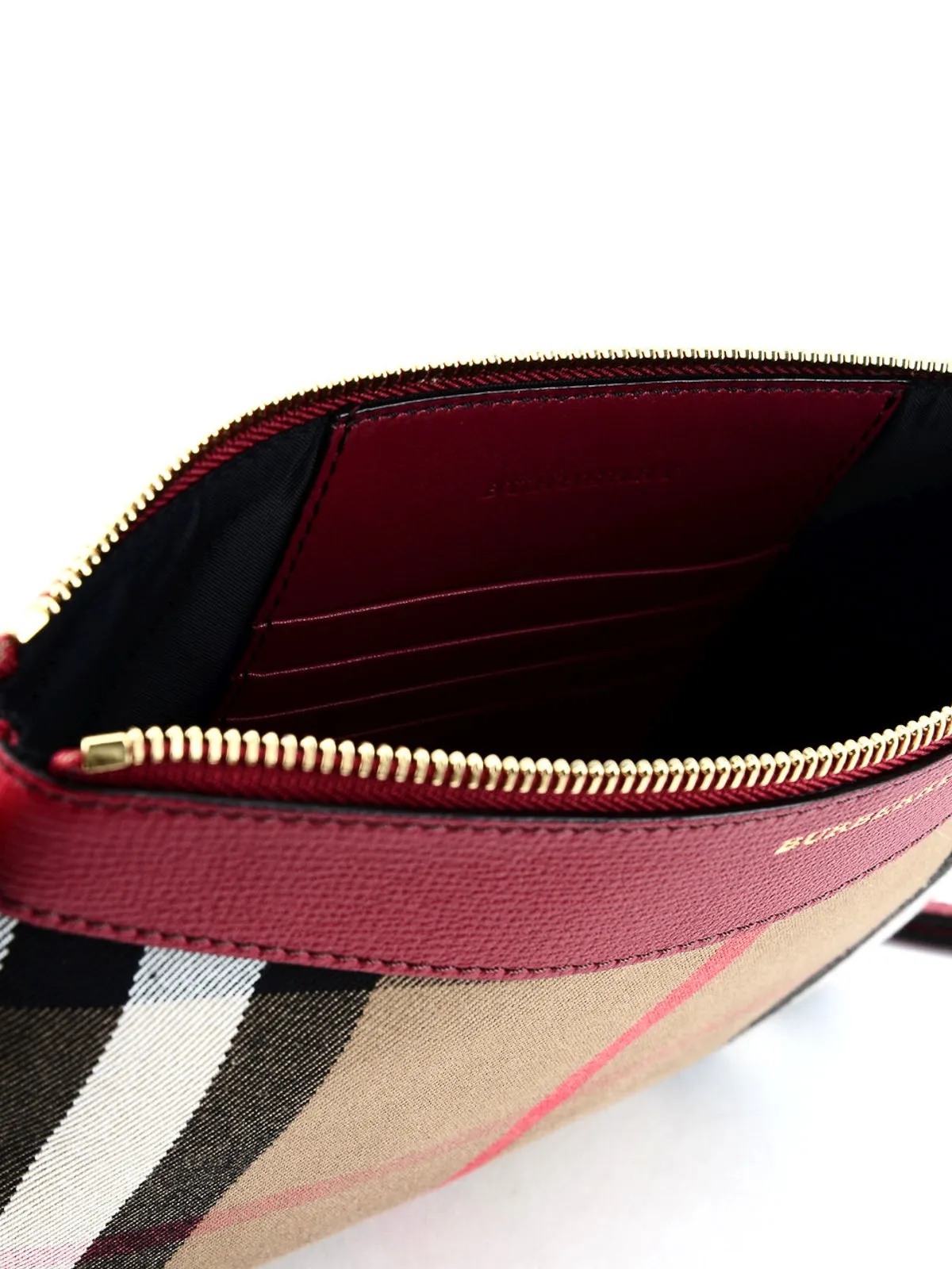 BURBERRY HOUSE CHECK DERBY CROSSBODY CLUTCH BAG