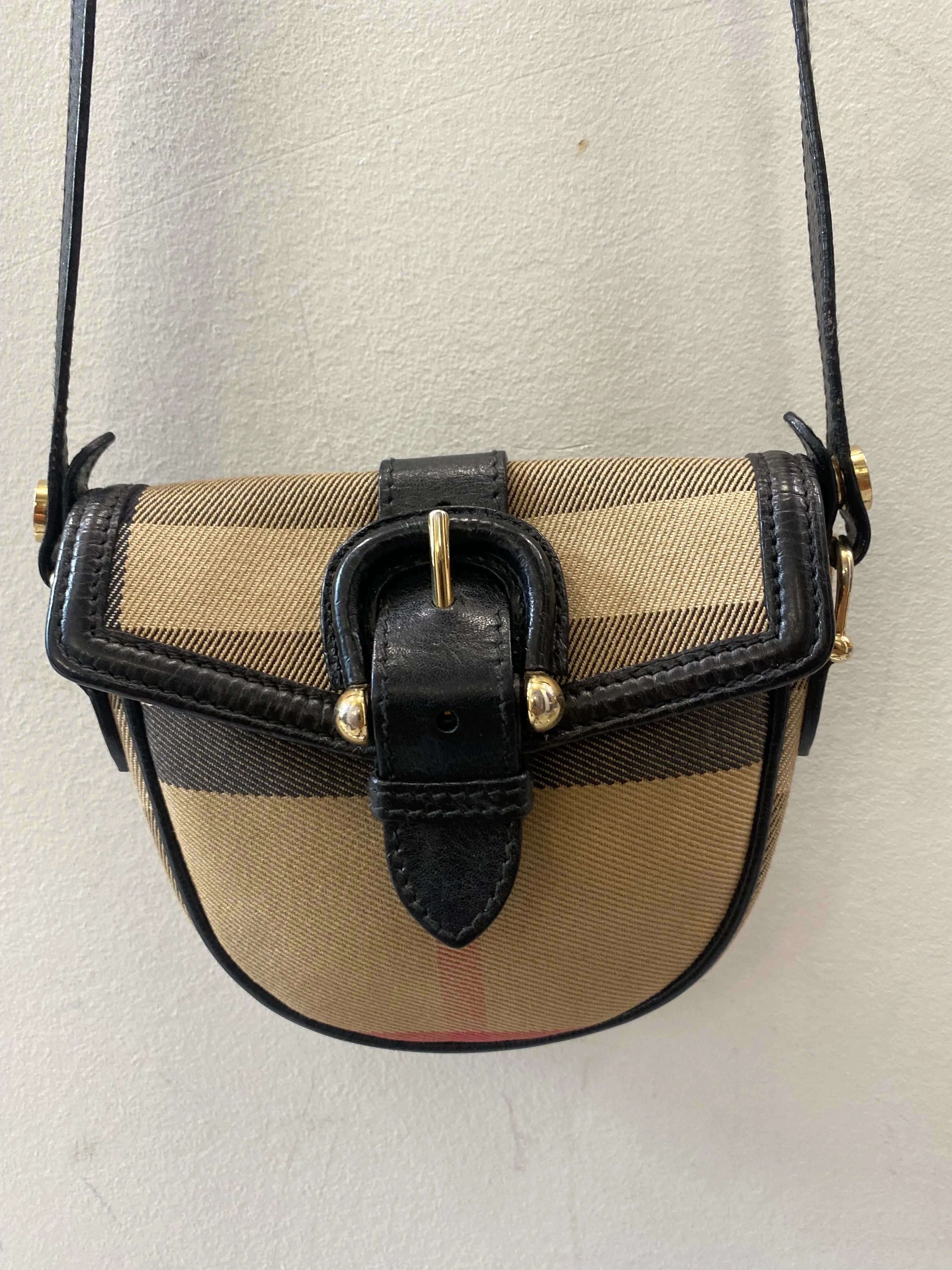 BURBERRY NOVA CHECK MINI CROSSBODY BAG