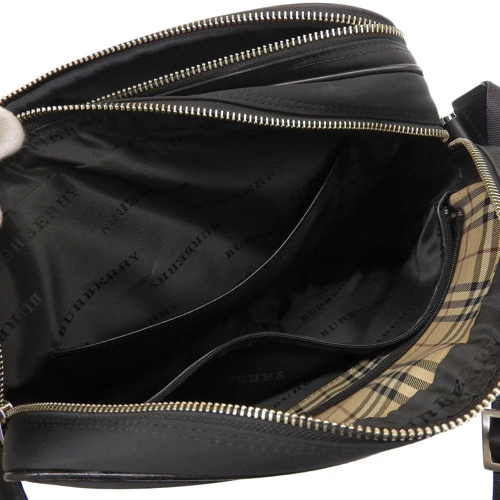 Burberry Nylon Shoulder Bag Black