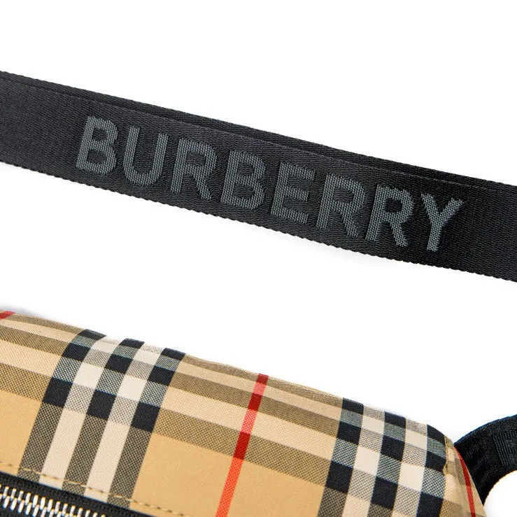 Burberry Vintage Check Bonded Cotton Crossbody Bag