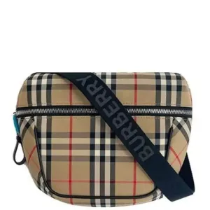 Burberry Vintage Check Bonded Cotton Crossbody Bag