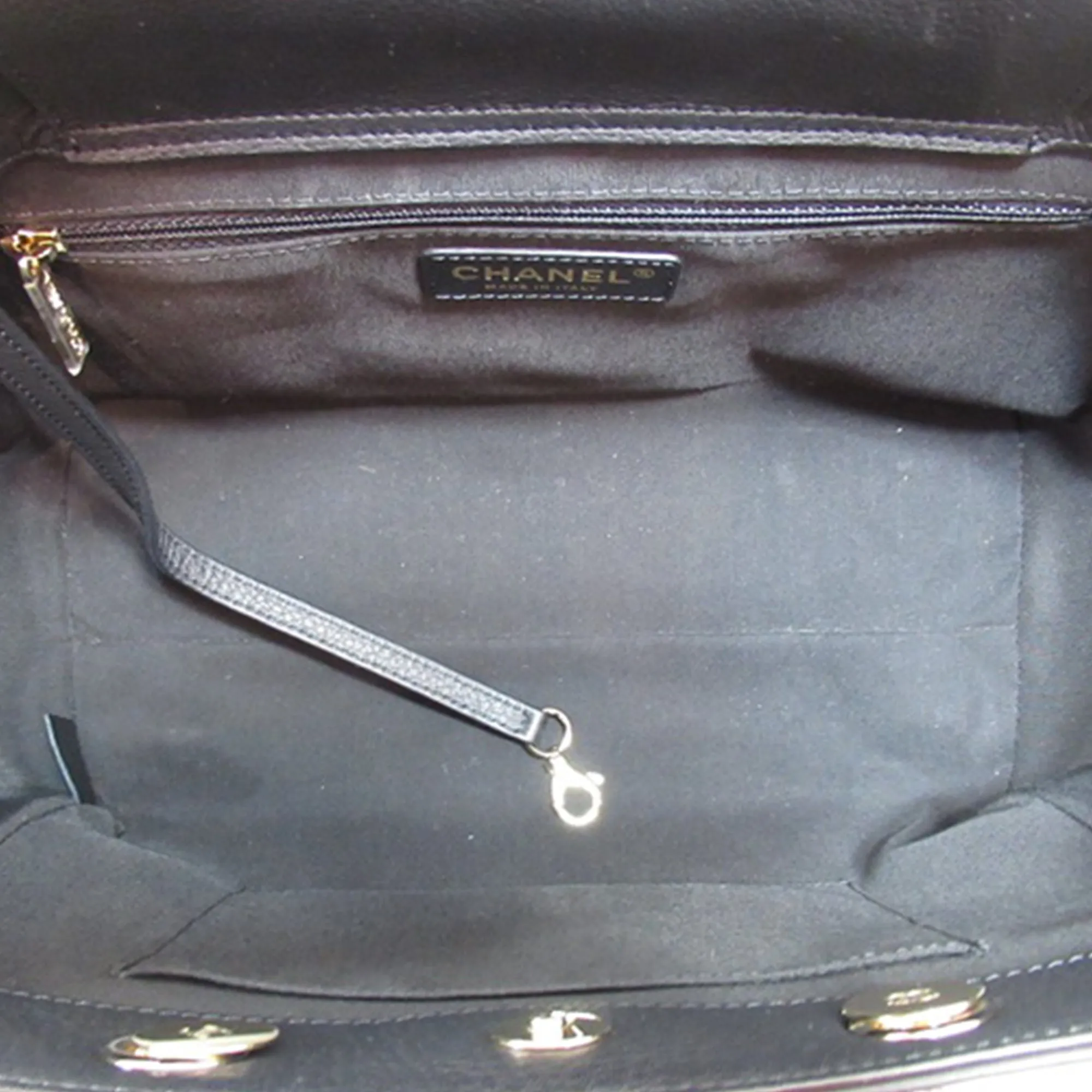 Chanel Small Bullskin Stitched Shopping Tote Satchel