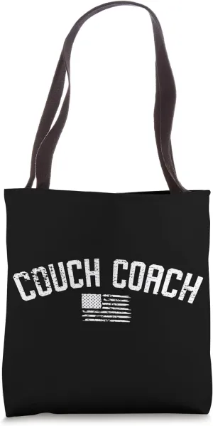Couch Coach Funny Athletic Coach Football Tote Bag