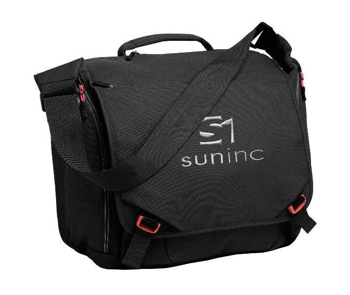 Cyber Messenger Bag with Laptop Sleeve up to 15"