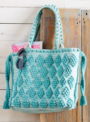 Diamond Dot Hand-loomed Carryall