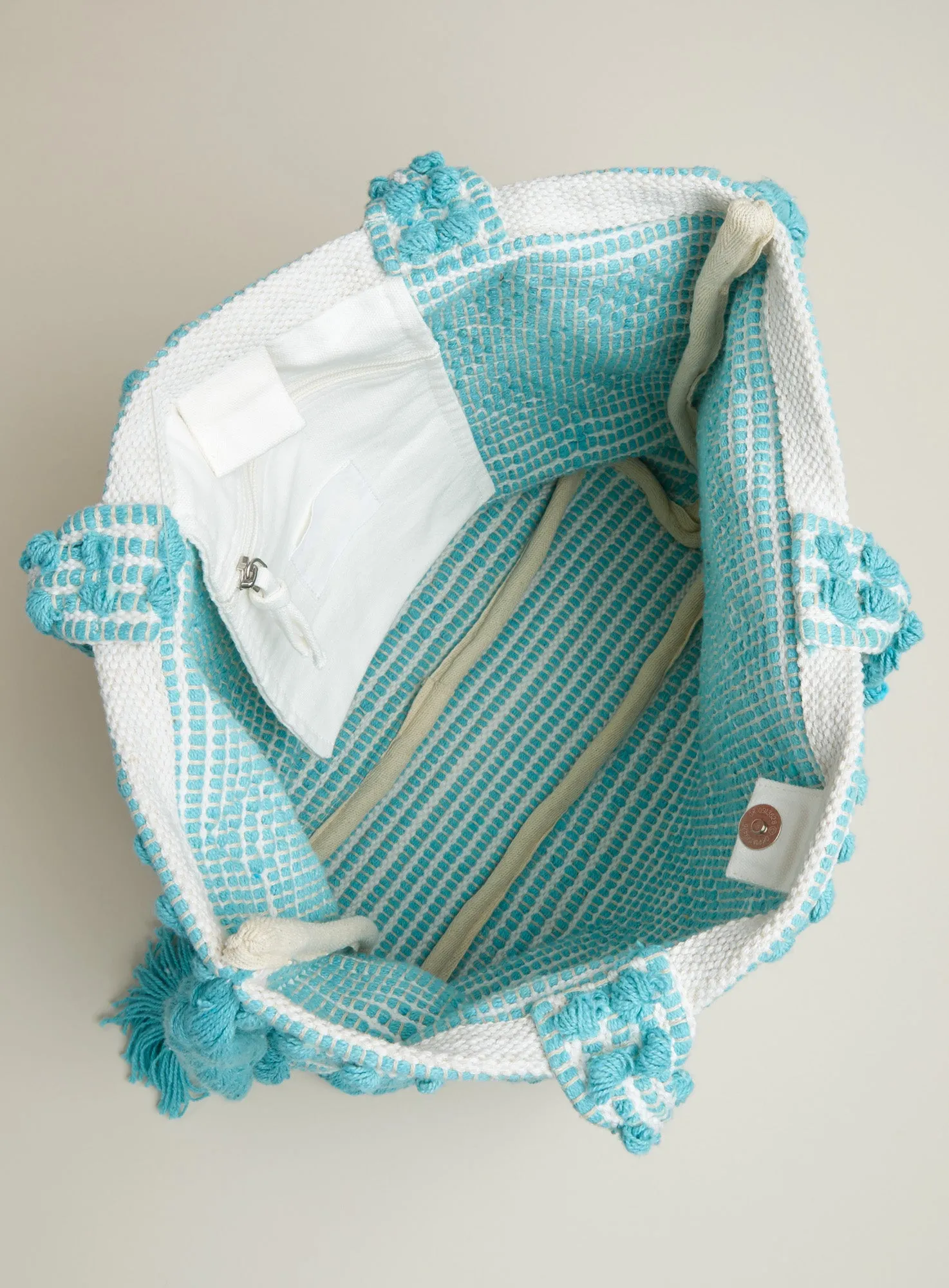 Diamond Dot Hand-loomed Carryall