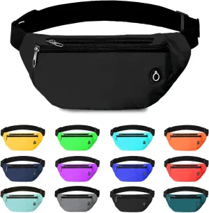 Fanny Pack for Women Men,Crossbody Fanny Pack Water Resistant Sports Waist Bag Pack, Belt Bag for Travel Hiking Running