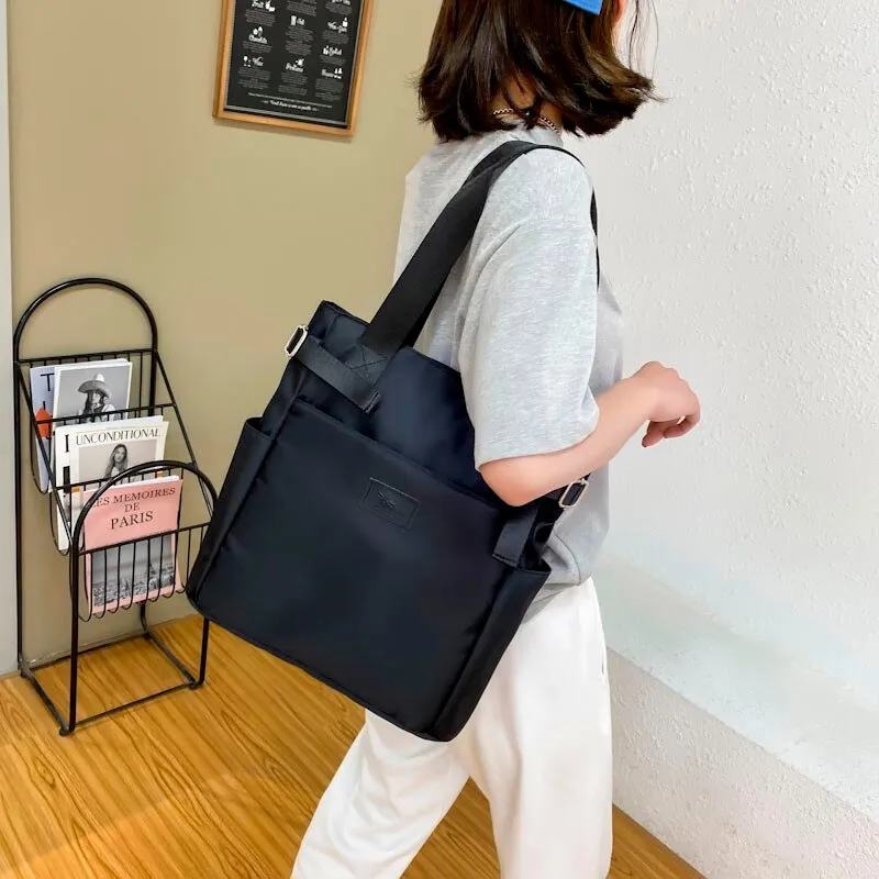 Fashion Women's Bag Travel Shoulder Bag Nylon Waterproof Sports Gym Fitness Handbags Large Capacity Shopper Bag