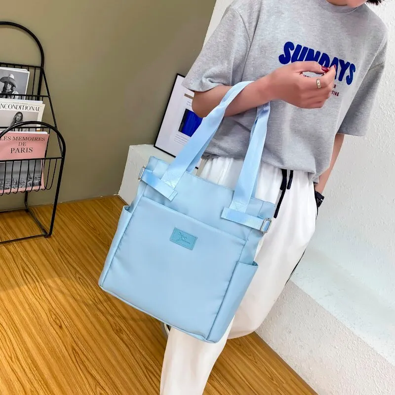 Fashion Women's Bag Travel Shoulder Bag Nylon Waterproof Sports Gym Fitness Handbags Large Capacity Shopper Bag