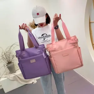 Fashion Women's Bag Travel Shoulder Bag Nylon Waterproof Sports Gym Fitness Handbags Large Capacity Shopper Bag
