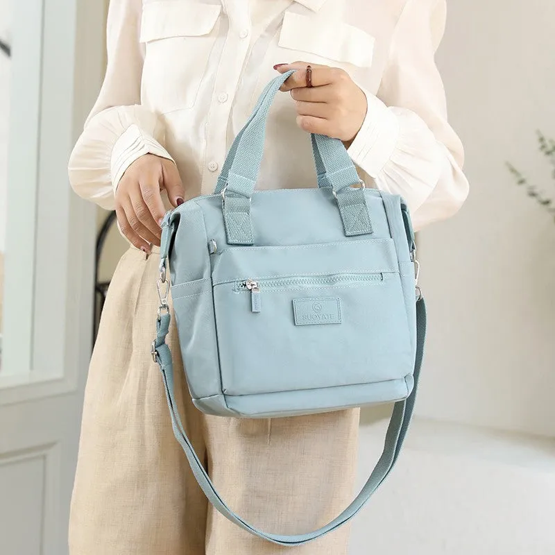 Fashion Women's Bag Trend 2021 Nylon Solid Color Messenger Bags Large Capacity Handbags Luxury Designer Shoulder Bags