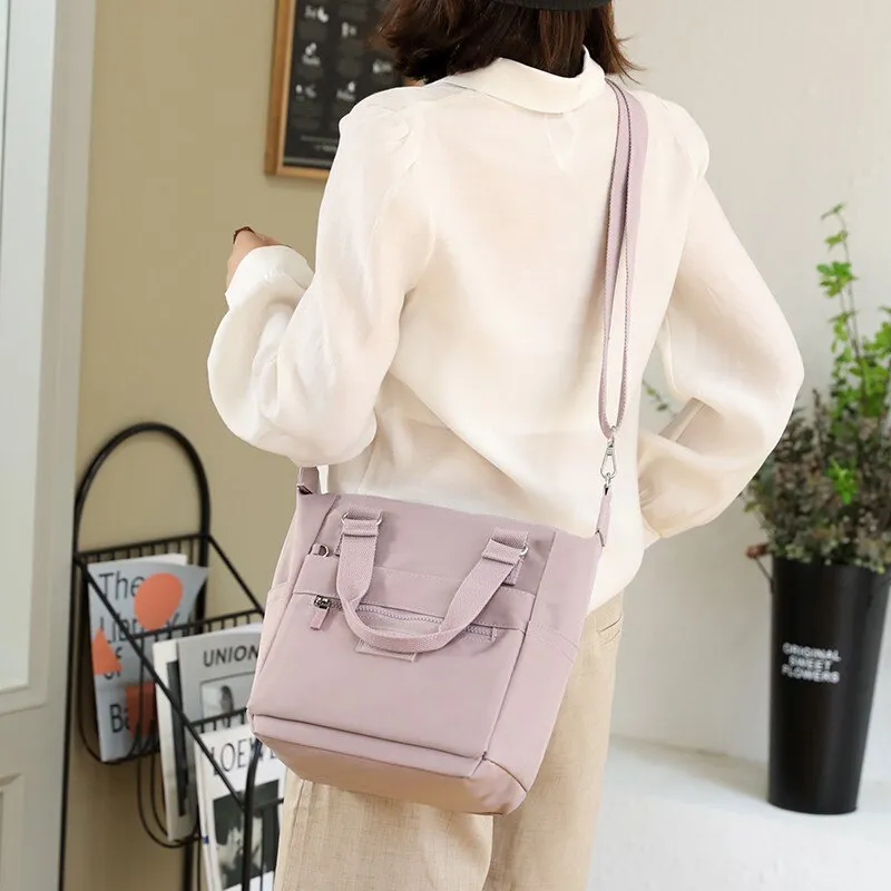 Fashion Women's Bag Trend 2021 Nylon Solid Color Messenger Bags Large Capacity Handbags Luxury Designer Shoulder Bags
