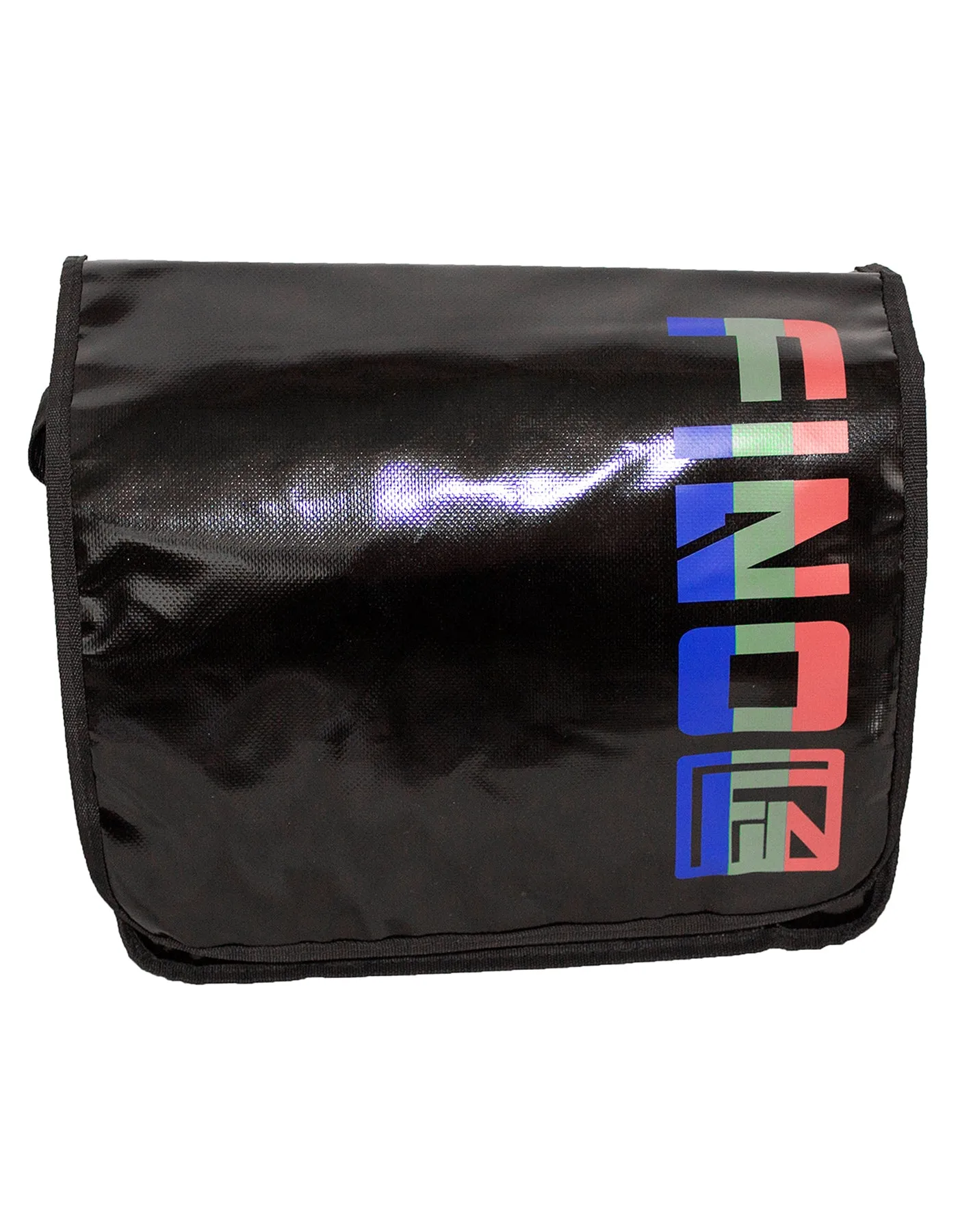 Fino SK-TPN-01 Funky Faux Leather Waterproof Messenger Bag - Black