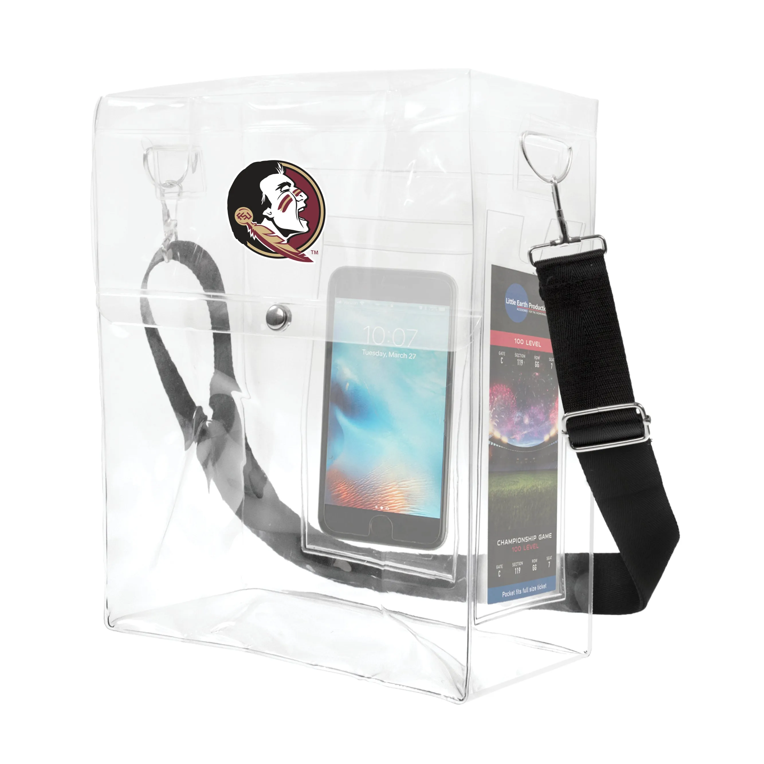 Florida State University Clear Ticket Satchel