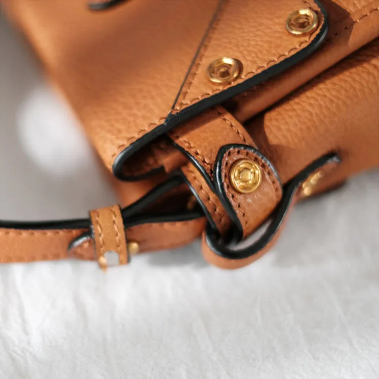 Foldable Women's Genuine Leather Crossbody Tote Handbags For Women