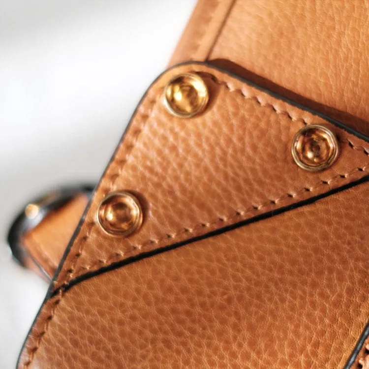 Foldable Women's Genuine Leather Crossbody Tote Handbags For Women