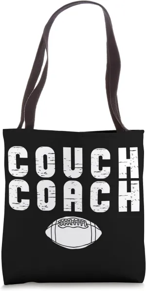 Football Couch Coach Retro Funny Coach Tote Bag