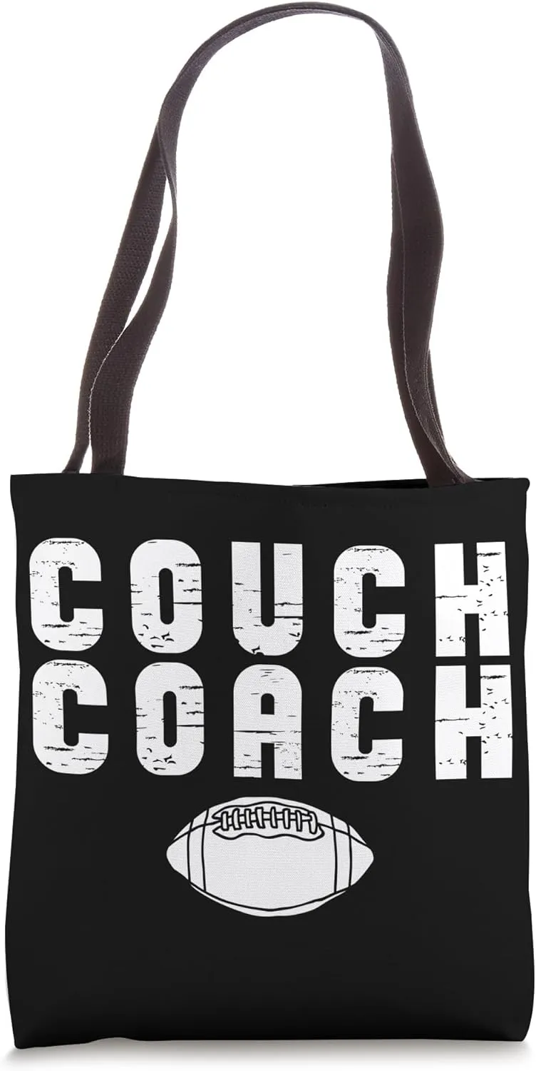Football Couch Coach Retro Funny Coach Tote Bag