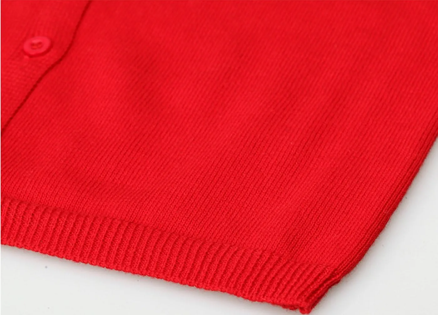 Girls Crewneck Cardigan Long Sleeve Children Button Cotton Sweater Uniform Sweaters for Little Girls