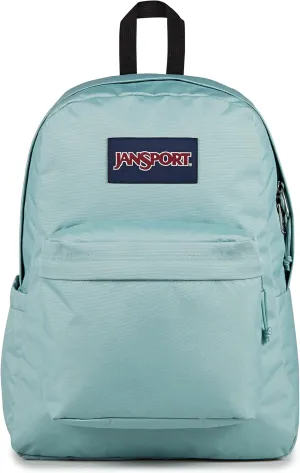 JanSport SuperBreak Plus Backpack with Padded 15-inch Laptop Sleeve and Integrated Bottle Pocket - Spacious and Durable Daypack for Work and Travel - Faded Sage