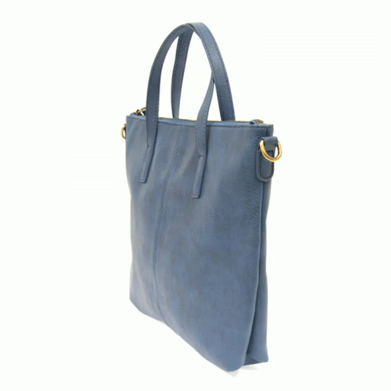 JOY SUSAN KIM TOP ZIP BAG CHAMBRAY