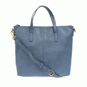 JOY SUSAN KIM TOP ZIP BAG CHAMBRAY