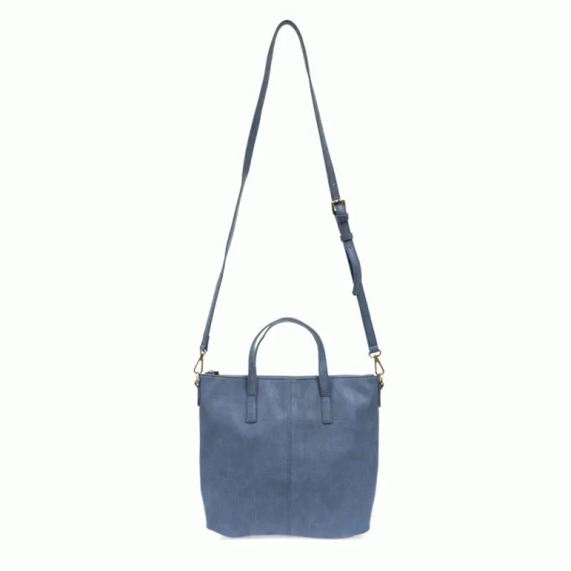 JOY SUSAN KIM TOP ZIP BAG CHAMBRAY