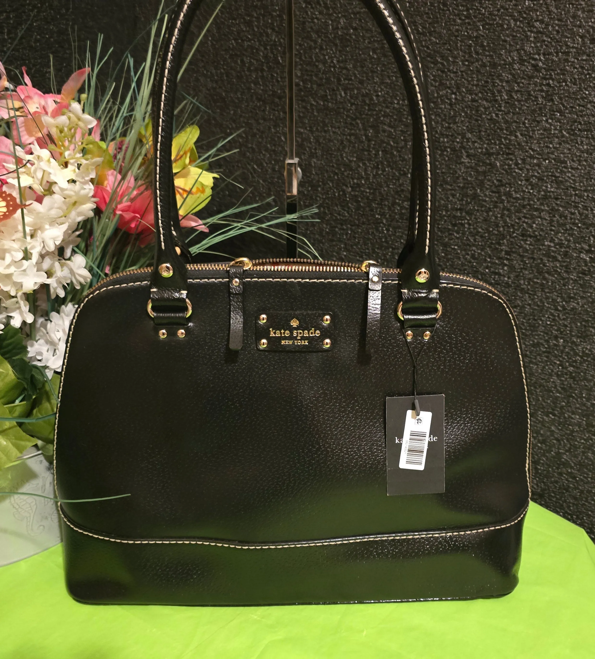 Kate Spade Wellesley Rachelle Black Satchel Shoulderbag Carryall with Match Wallet