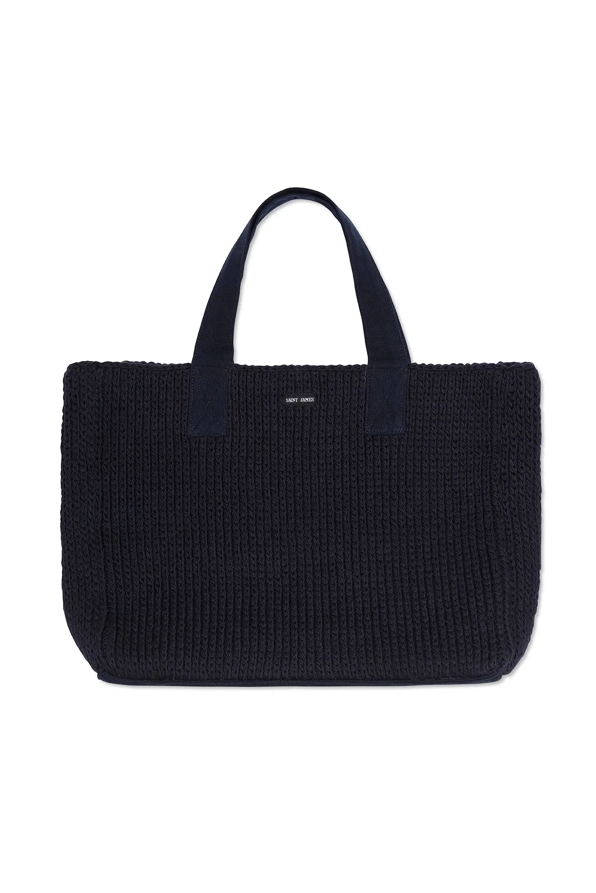 Knitted Bag - in cotton (NAVY)