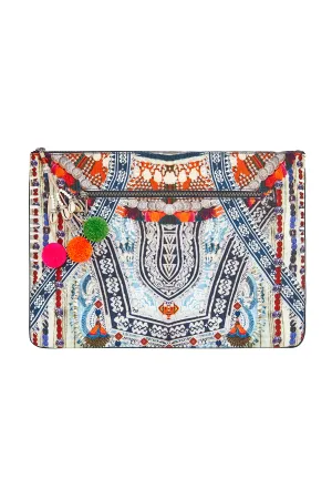 LARGE CANVAS CLUTCH TEACHER'S PET