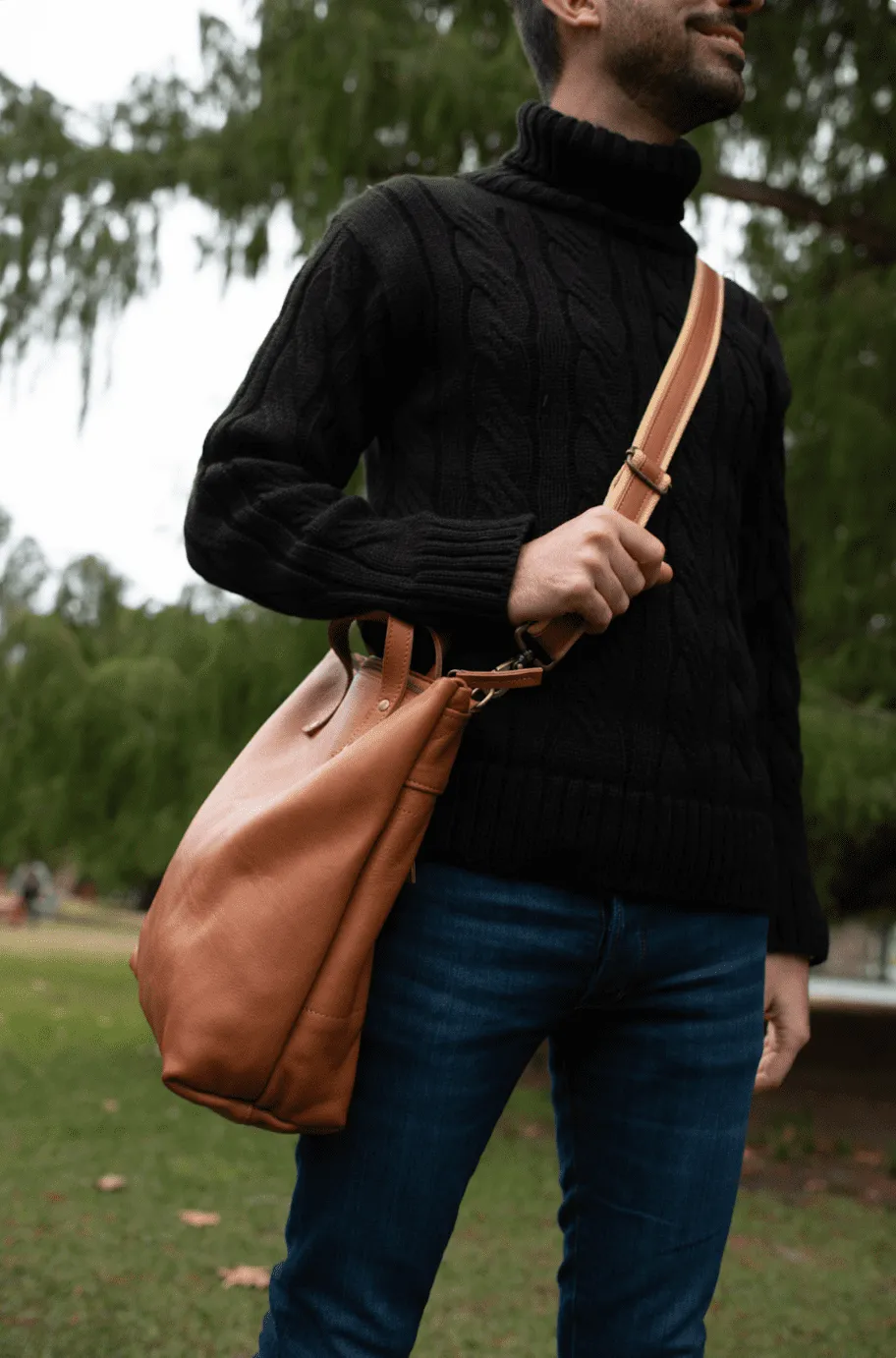 Leather tote bag - Ceibo L briefcase