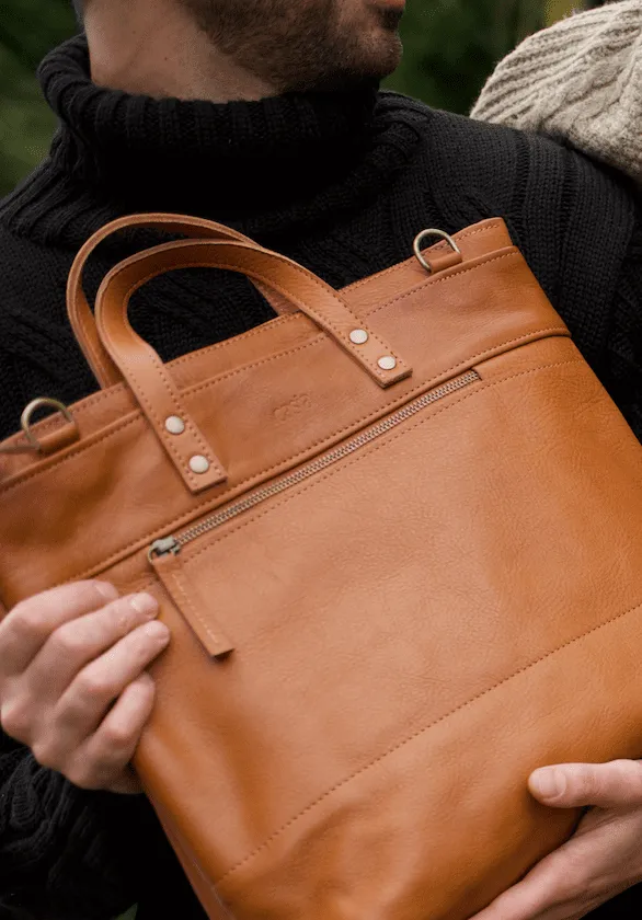 Leather tote bag - Ceibo L briefcase