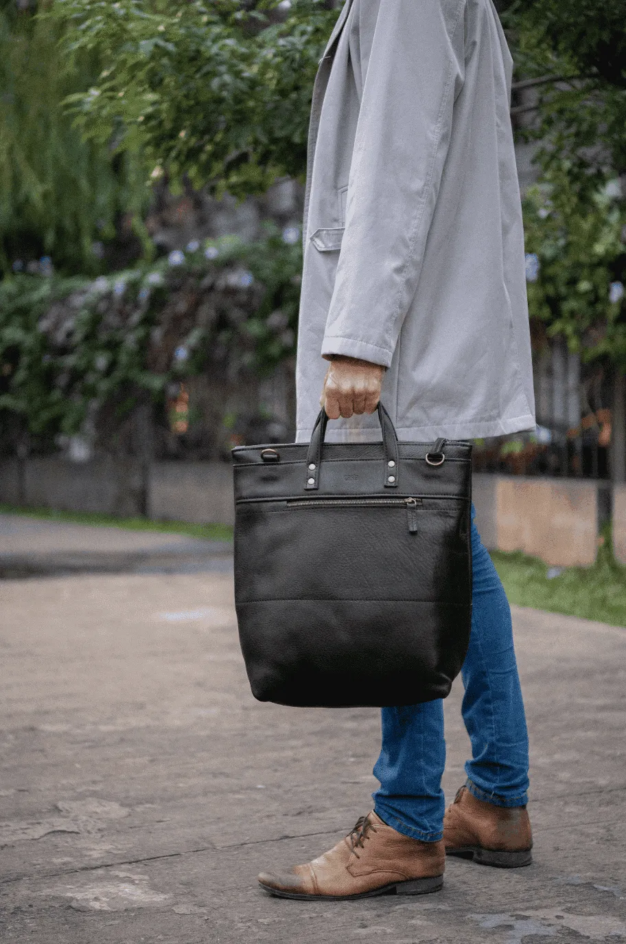 Leather tote bag - Ceibo L briefcase