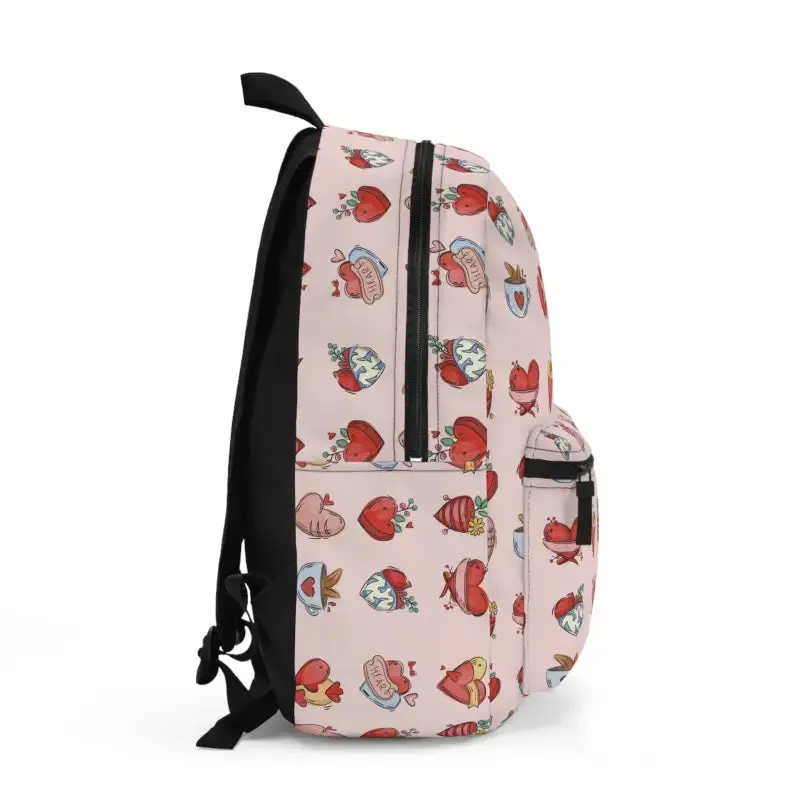 Lovey Dovey Hearts Valentine Themed Backpack