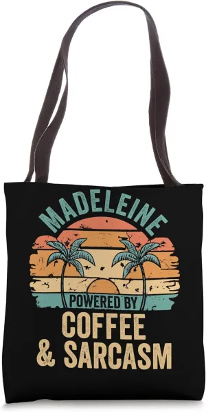 MADELEINE Vibes Only Cute Retro Girls MADELEINE Name Tote Bag