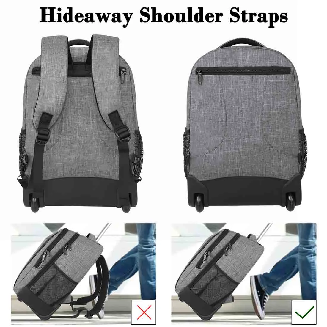 Matein Lightweight Backpack with Wheels