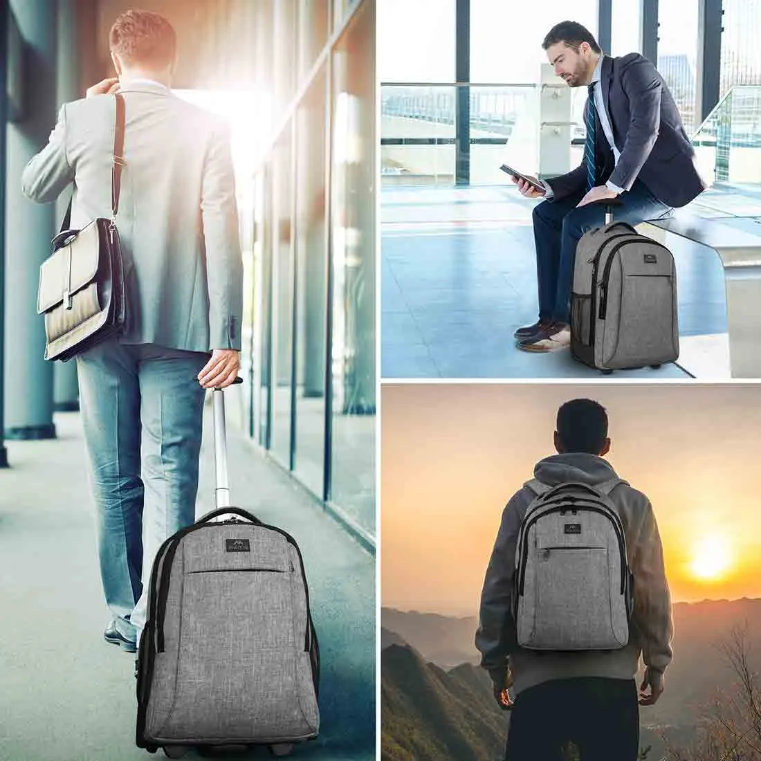 Matein Lightweight Backpack with Wheels