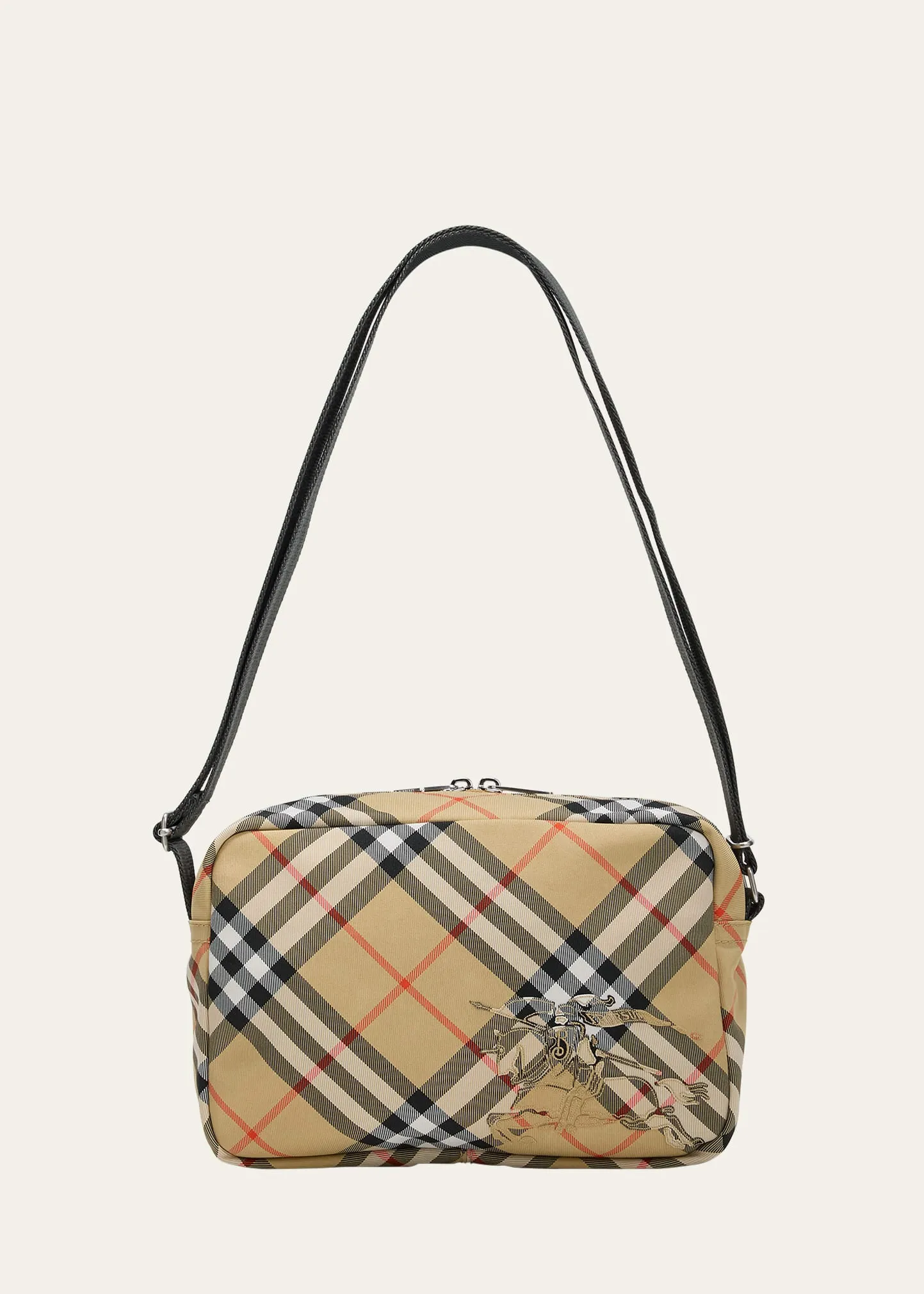 Men's Check Essential Crossbody Bag