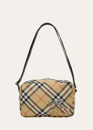 Men's Check Essential Crossbody Bag